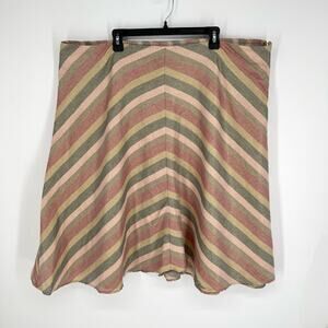 Torrid Women's Multi Shine Metallic Chevron Lurex A-Line Skirt Size 4x / 26
